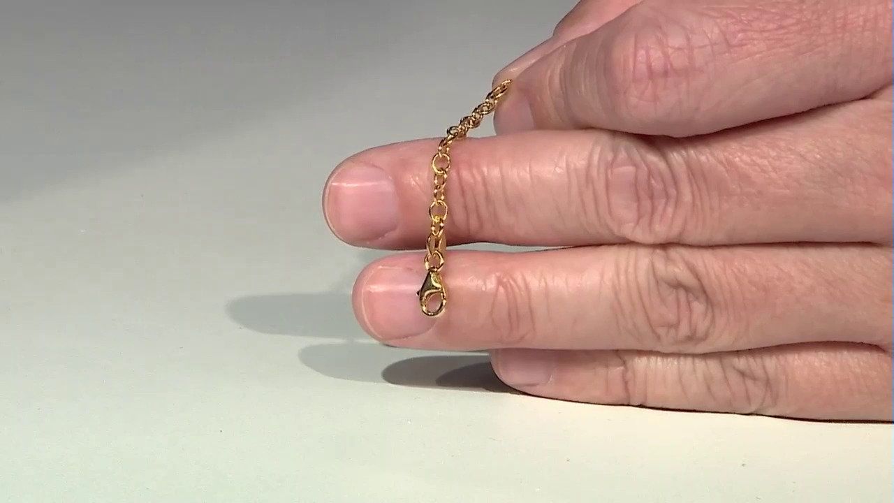 Video Silber-Kettenverlängerung - 0,95 g - 6 cm - vergoldet