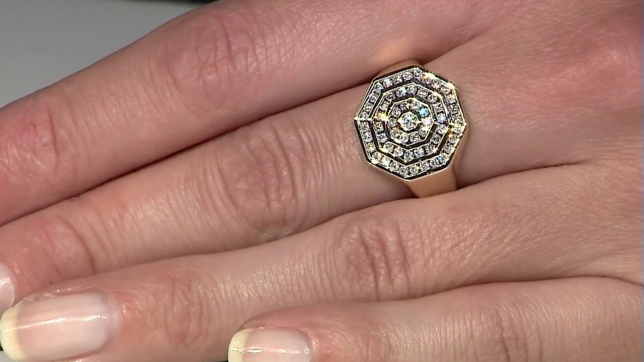 Video 9K SI2 (G) Diamond Gold Ring (Annette)