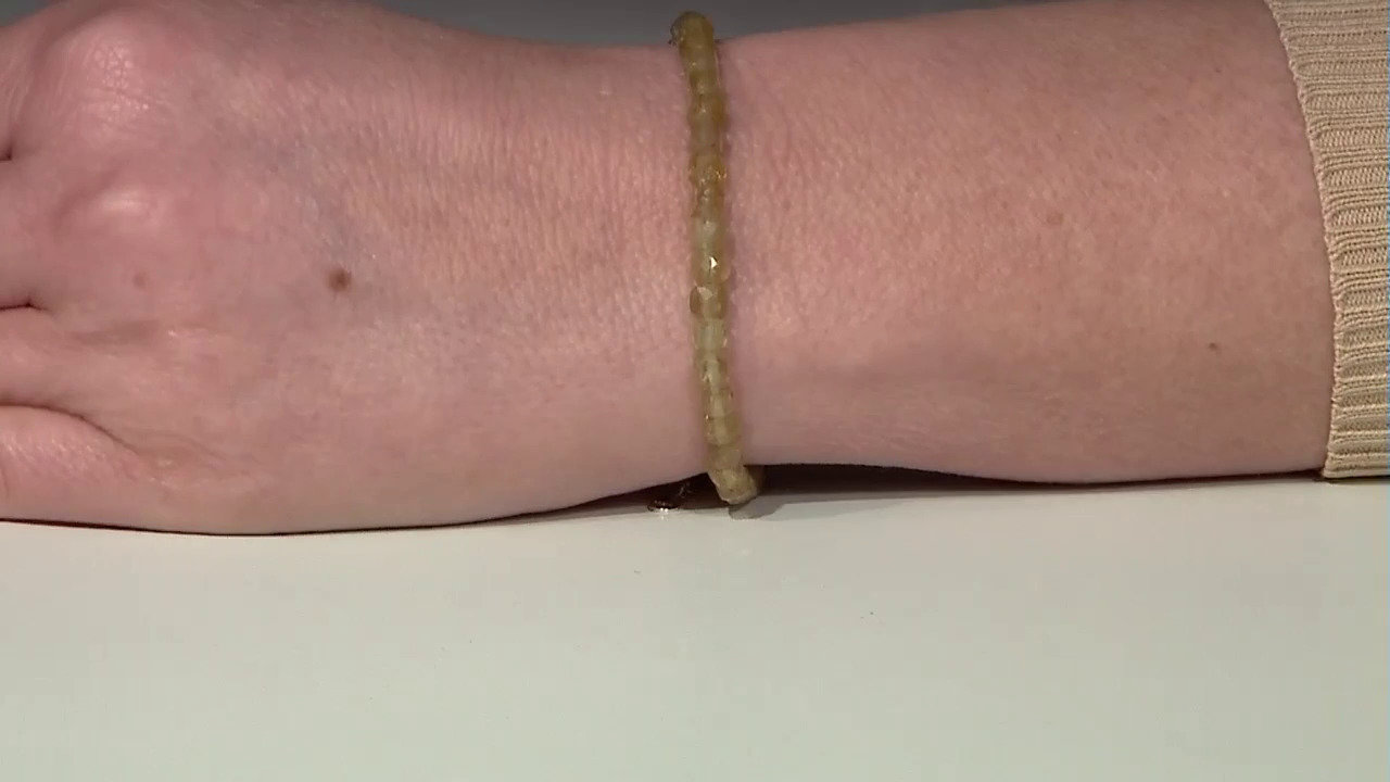 Video Zilveren armband met gele apatieten