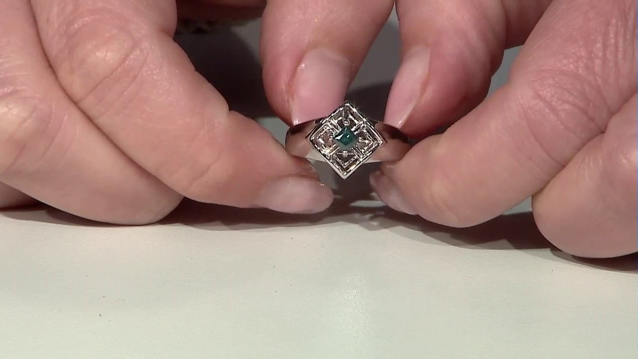 Video Bague en argent et Diamant fantaisie