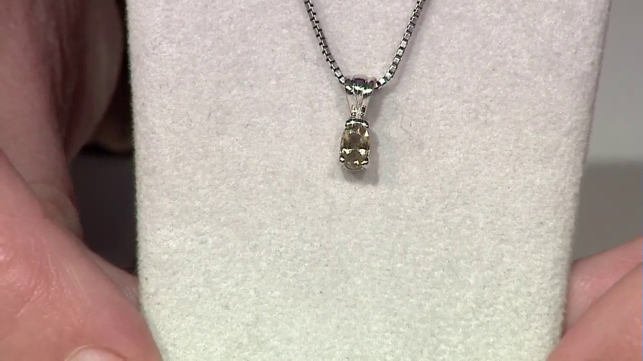 Video Pendentif en argent et Tourmaline cuprifère