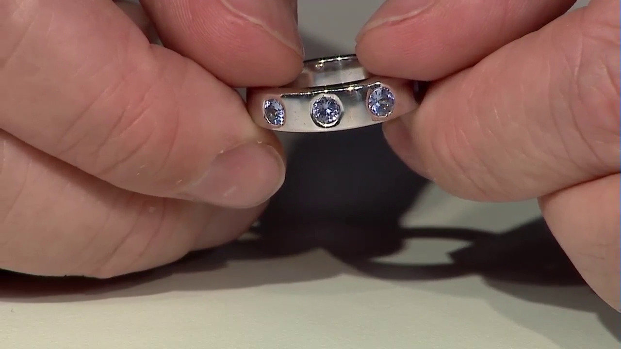 Video Tanzanite Silver Ring