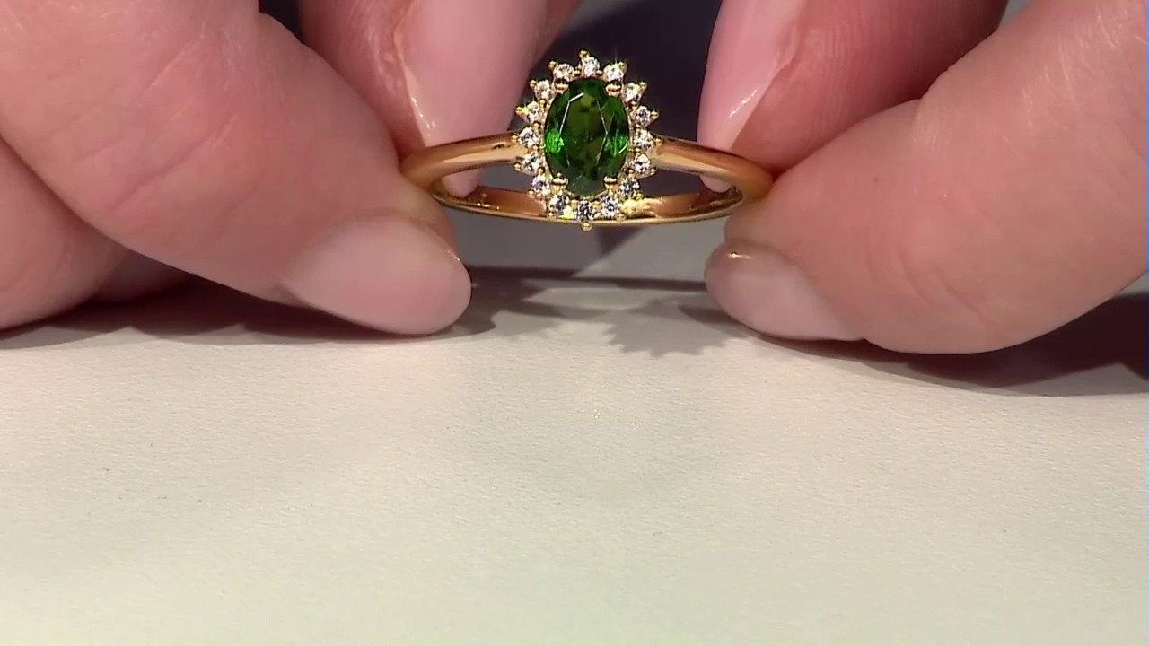 Video Russian Diopside Silver Ring