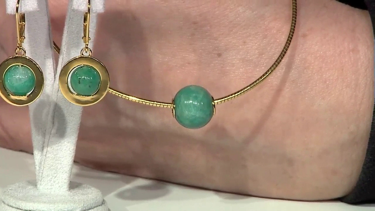 Video Pendentif en argent et Amazonite (MONOSONO COLLECTION)