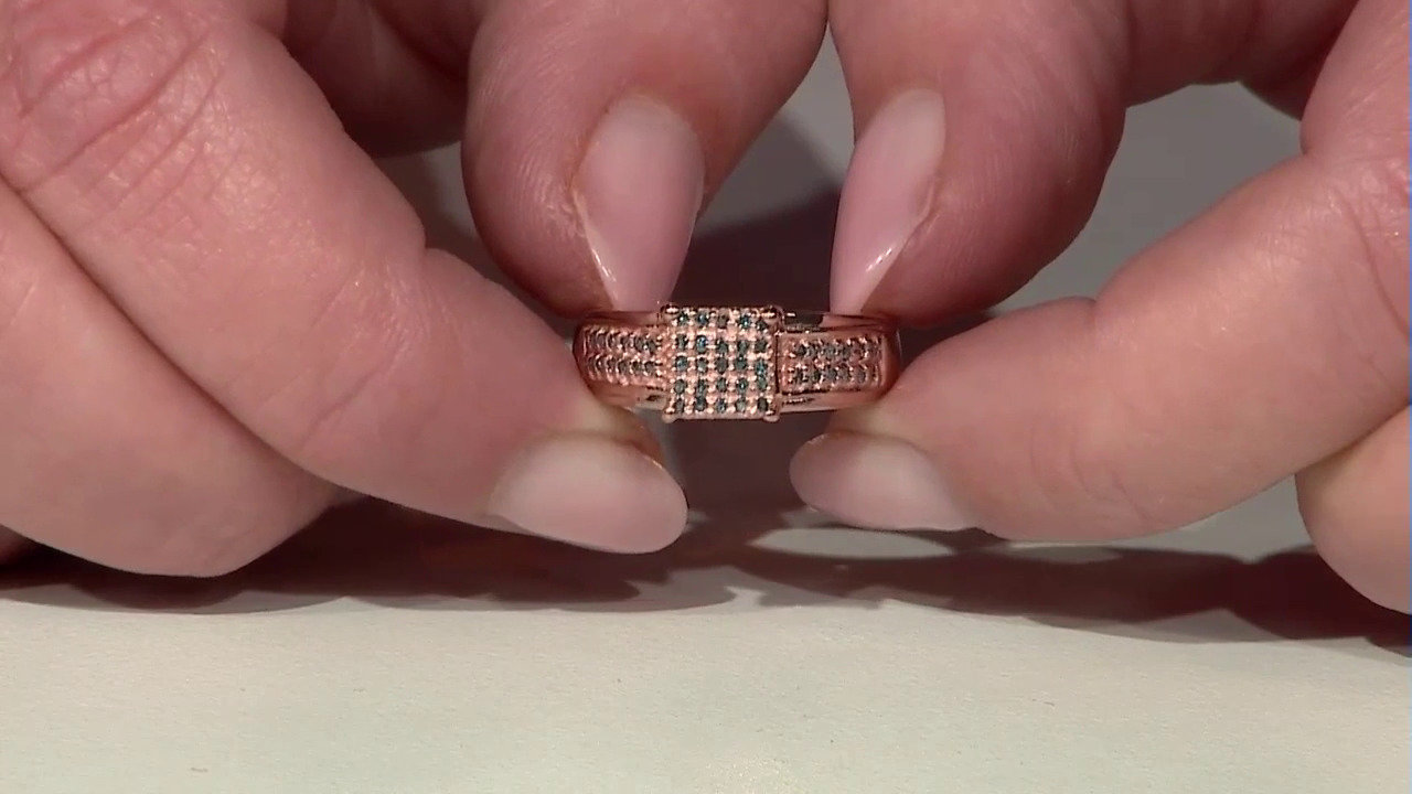 Video Bague en argent et Diamant fantaisie