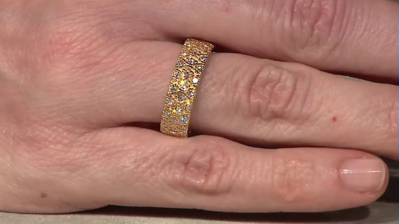 Video 18K Flawless (F) Diamond Gold Ring (LUCENT DIAMONDS)