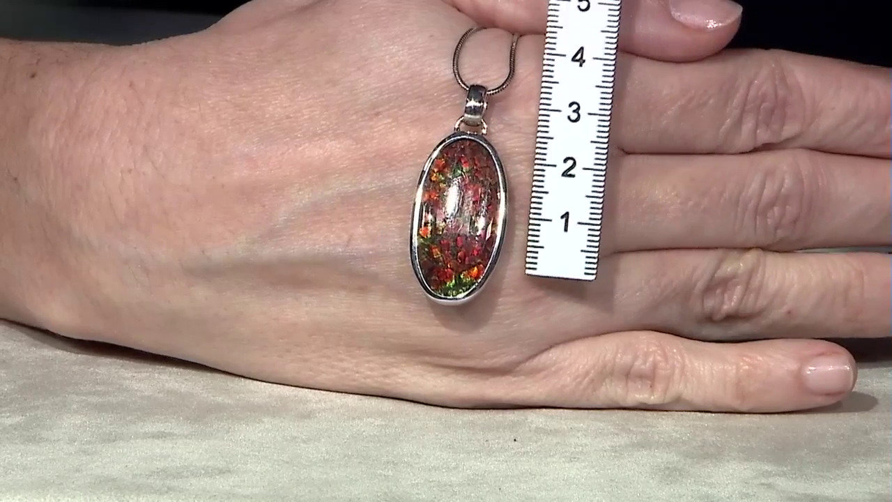 Video Ammolite Silver Pendant