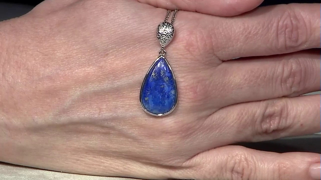 Video Lapis Lazuli Silver Pendant