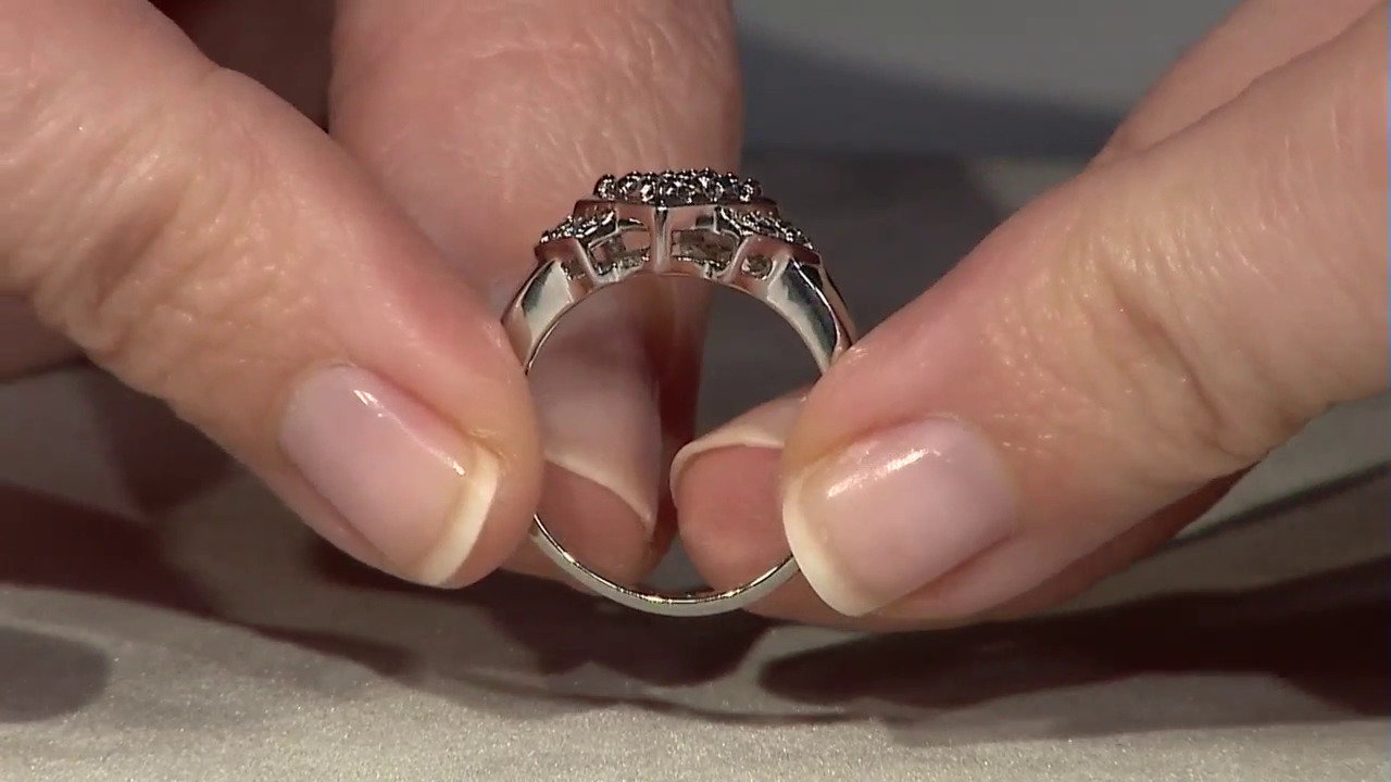 Video Bague en argent et Diamant fantaisie