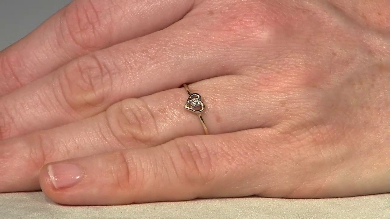 Video 9K SI2 (G) Diamond Gold Ring (Annette)