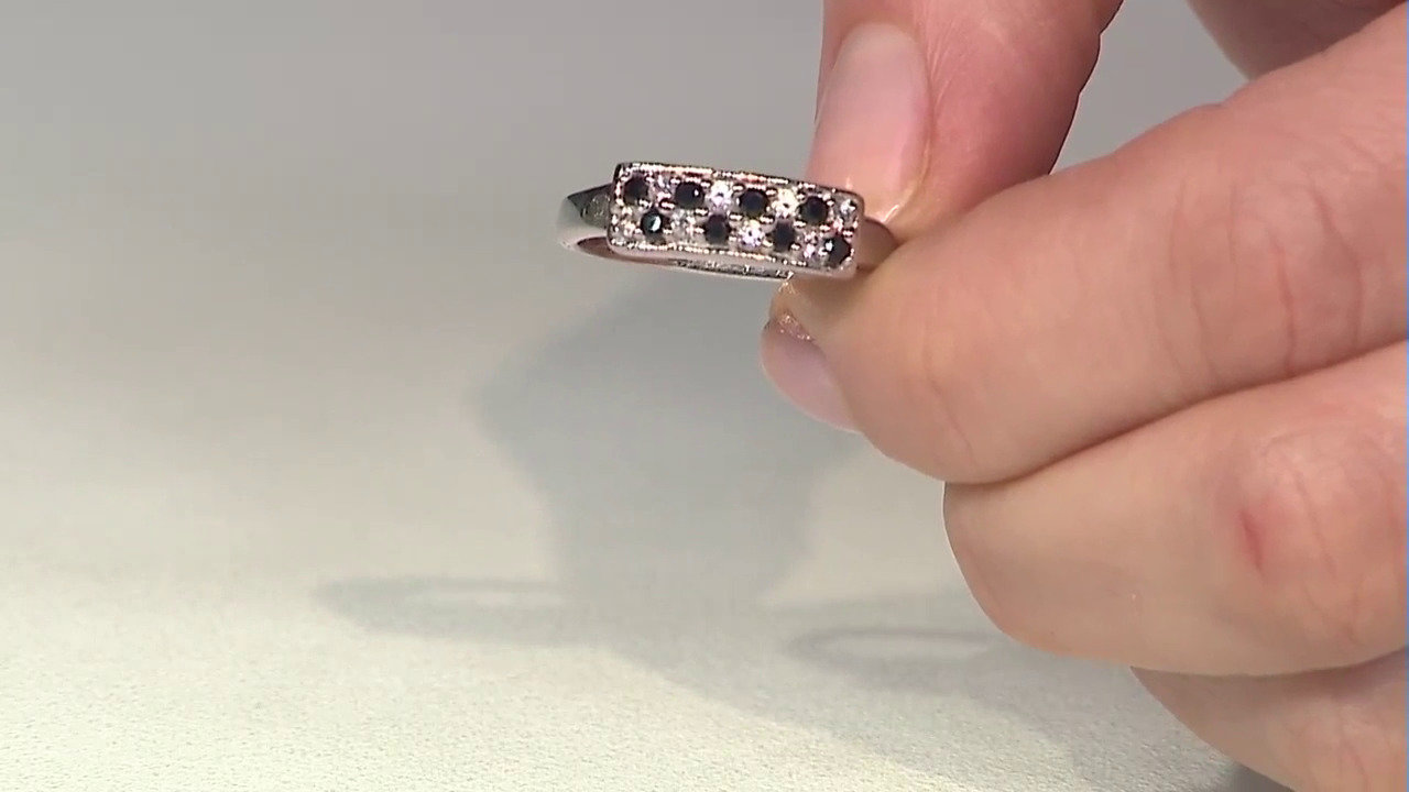 Video Bague en argent et Saphir blanc