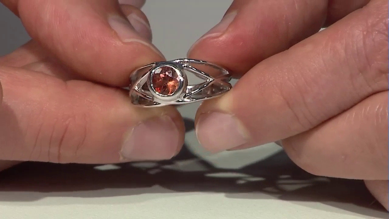 Video Zilveren ring met een andesien