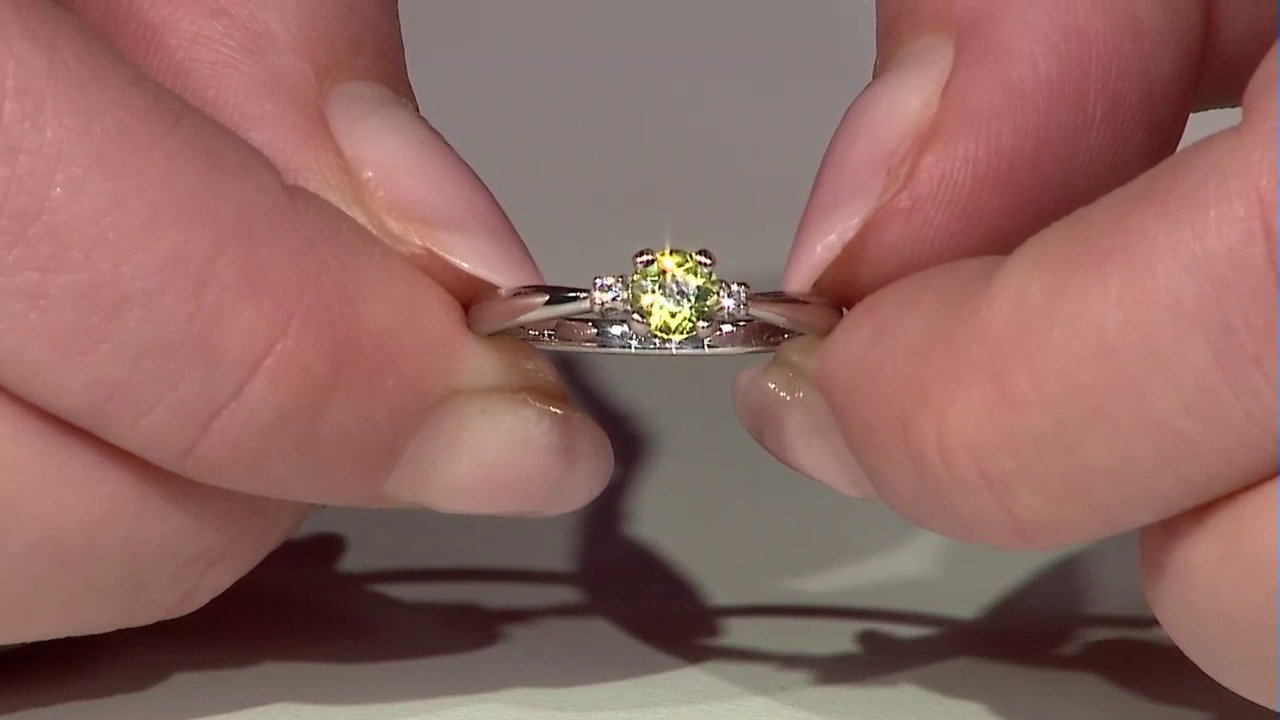 Video Zilveren ring met een koper toermalijn