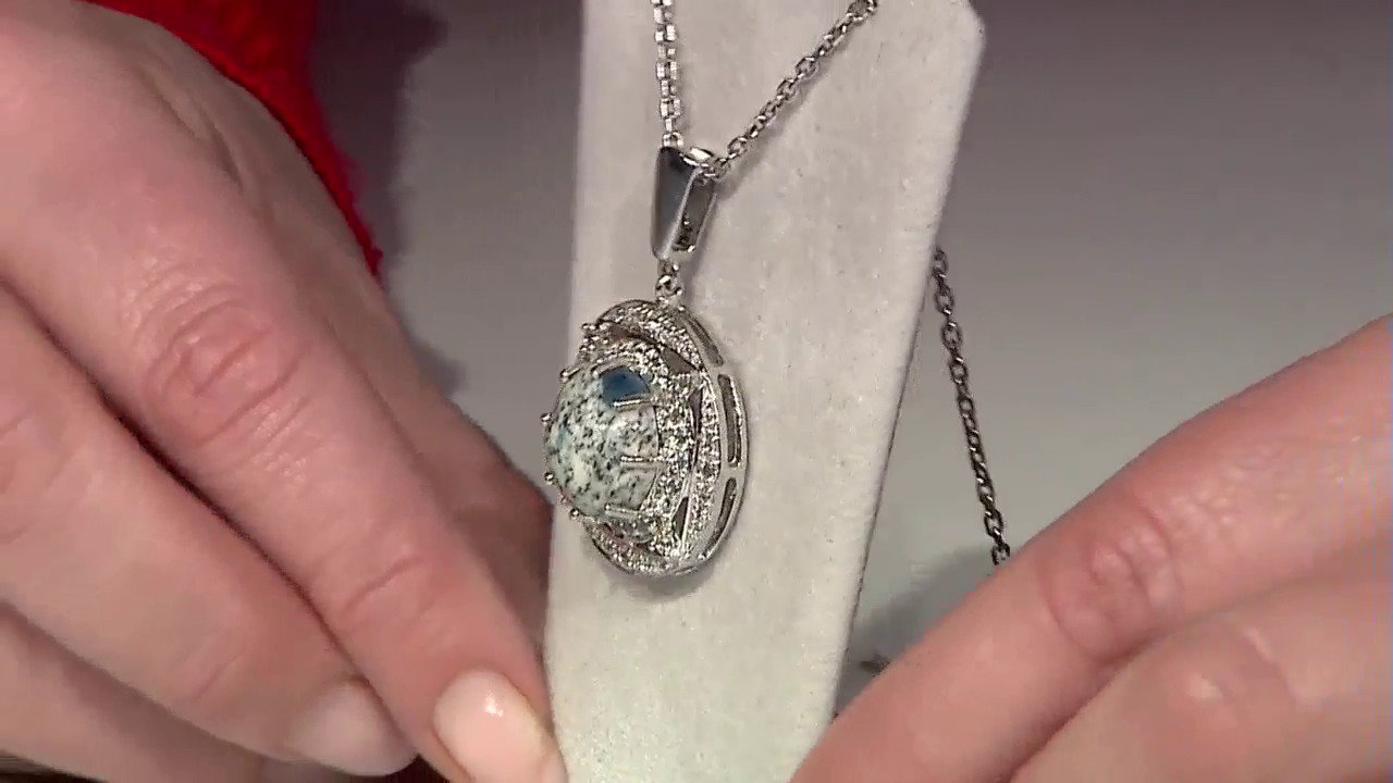 Video K2 Mountain Azurite Silver Pendant