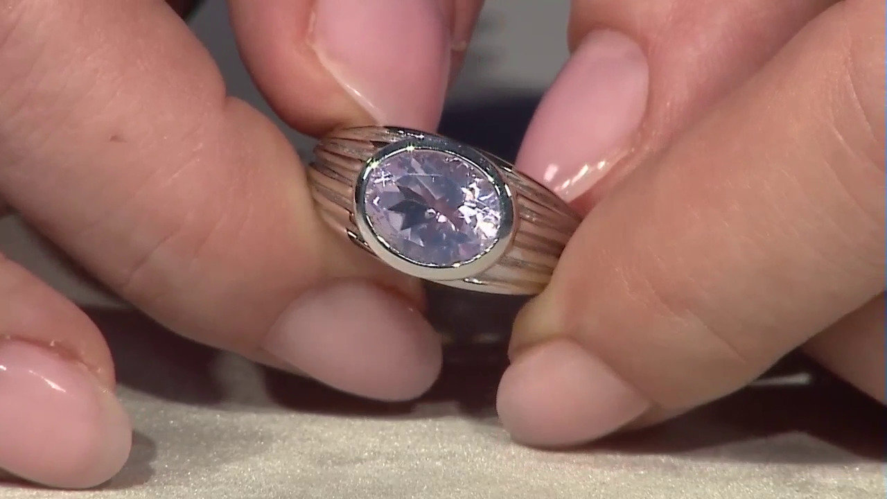 Video Lavender Quartz Silver Ring
