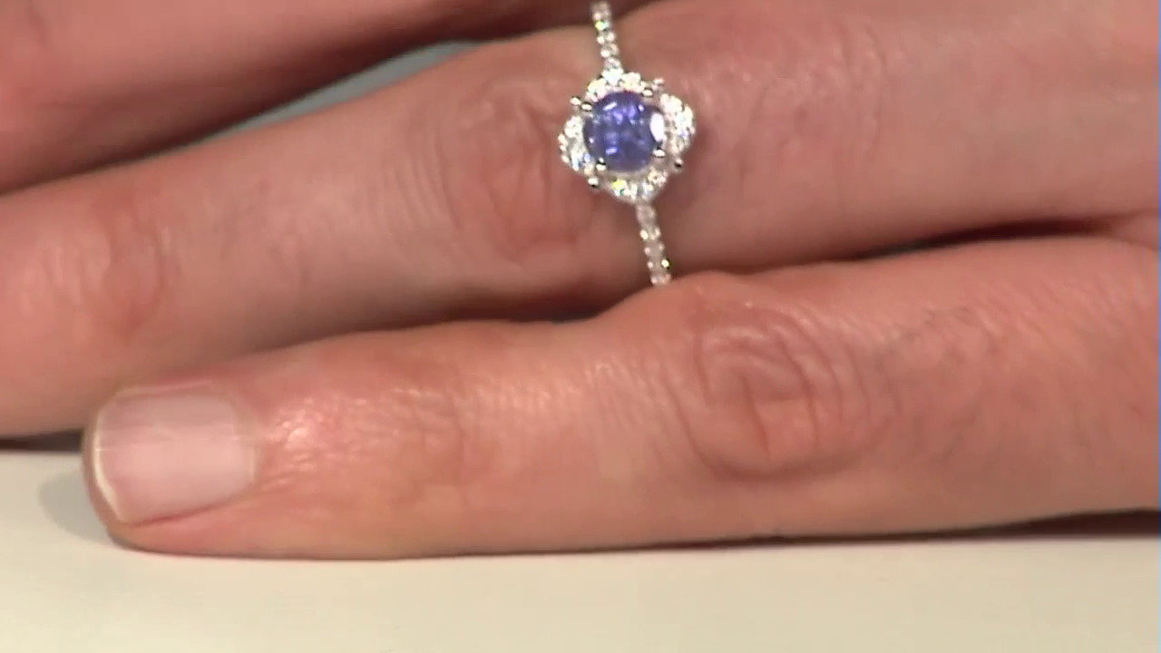 Video Tanzanite Silver Ring