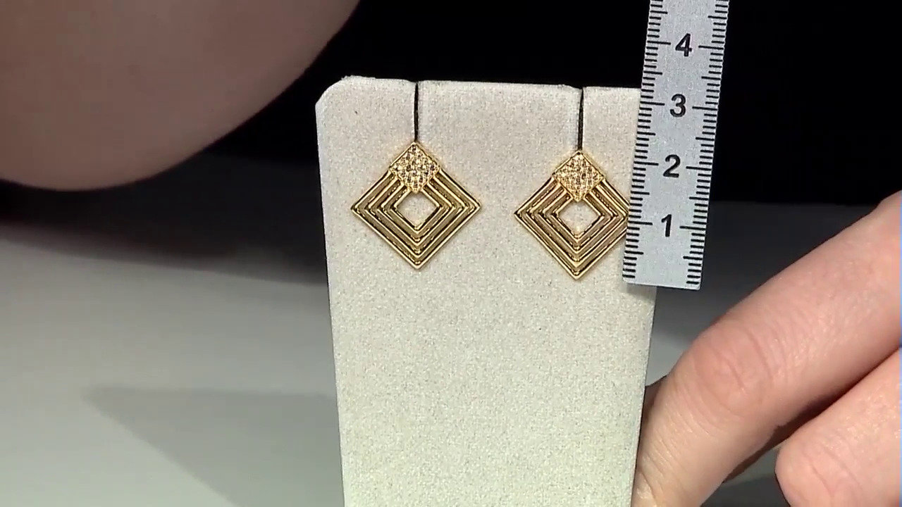 Video Zircon Silver Earrings