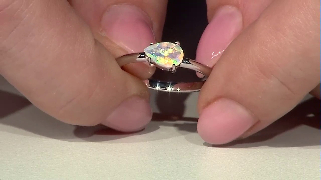 Video Anillo en plata con Ópalo de Welo
