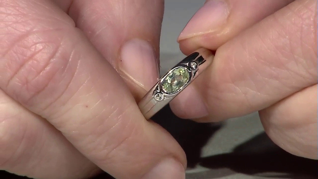 Video Zilveren ring met een toermalijn