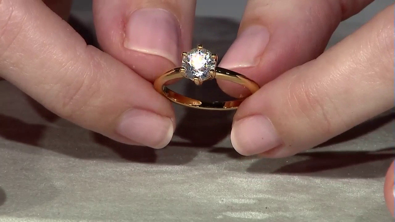 Video Zilveren ring met een zirkoon