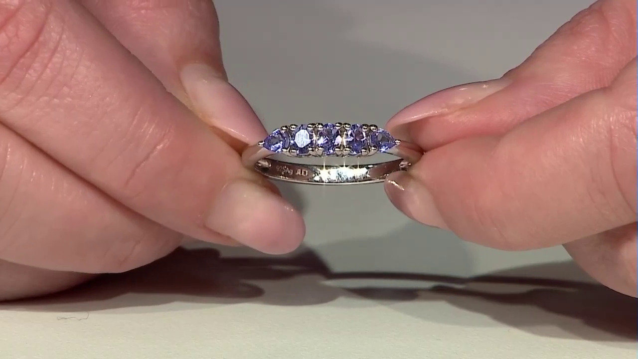 Video Tanzanite Silver Ring