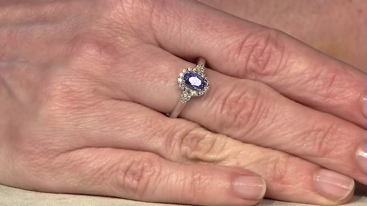 Video Tanzanite Silver Ring