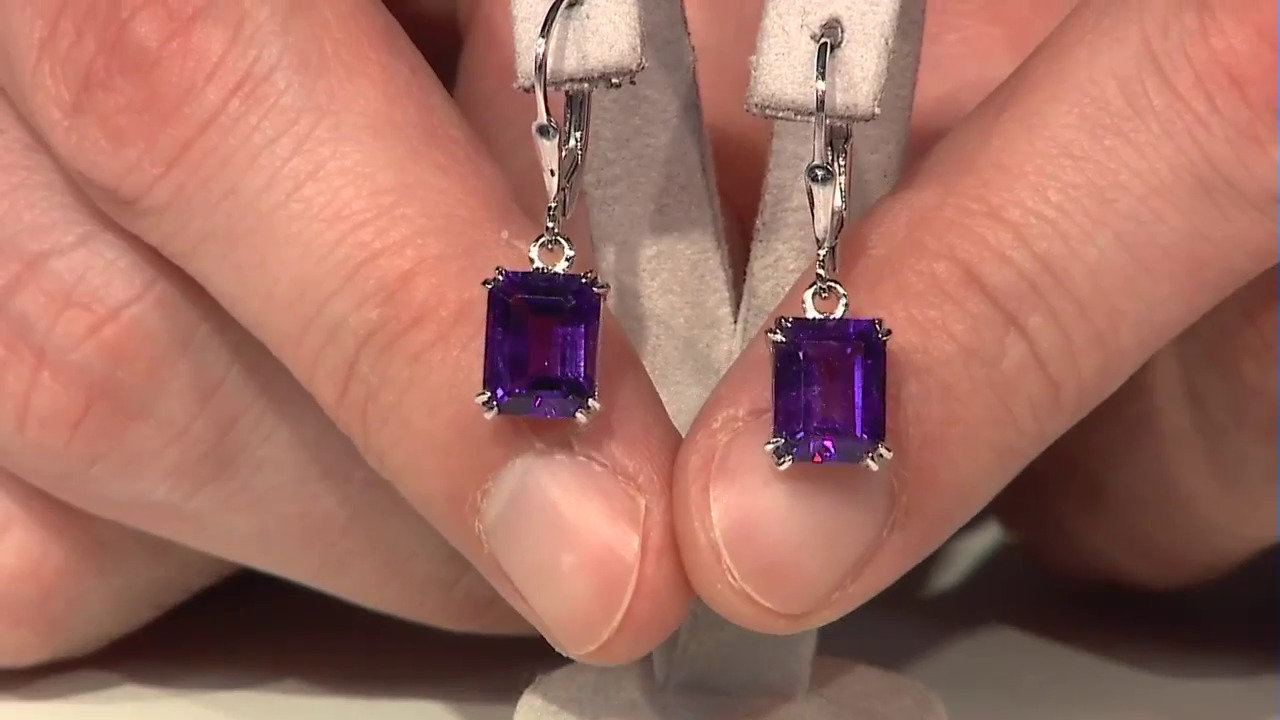 Video Moroccan Amethyst Silver Earrings