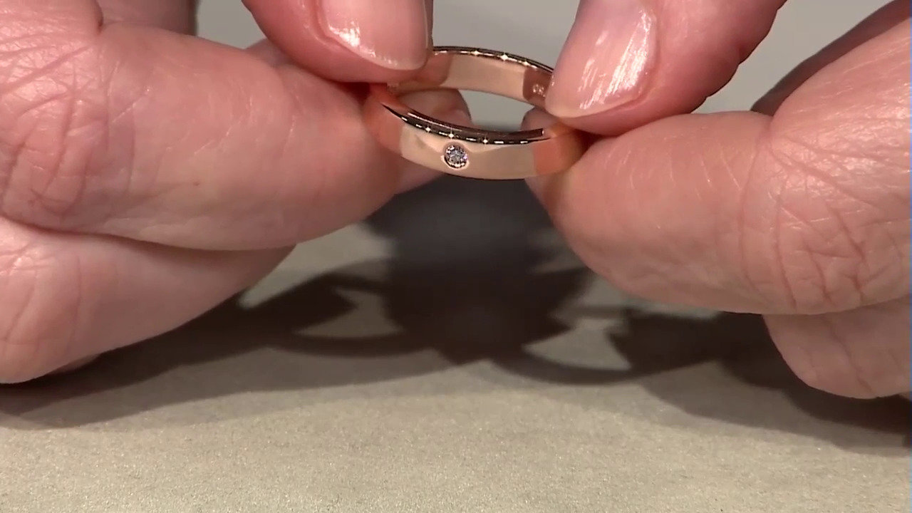 Video 18K I3 Argyle Pink Diamond Gold Ring (Mark Tremonti)