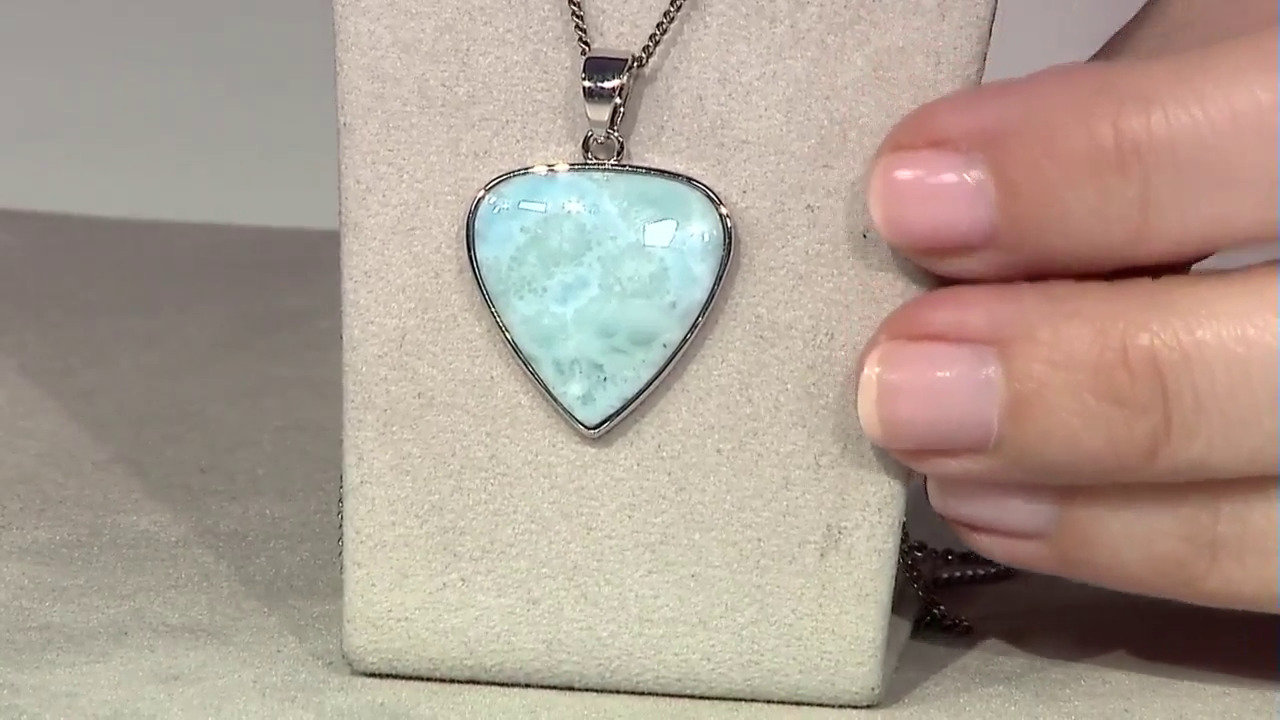 Video Larimar Silver Pendant