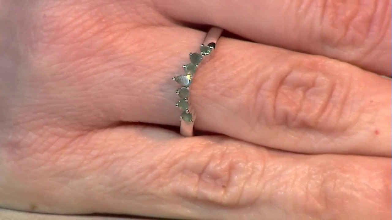 Video Zilveren ring met een alexandriet