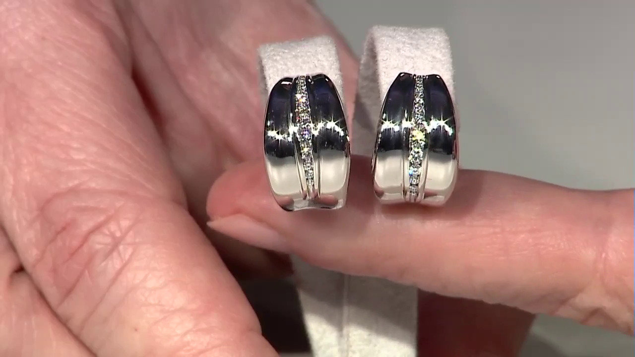 Video Platina oorbellen met Loepzuivere (F) Diamanten (LUCENT DIAMONDS)