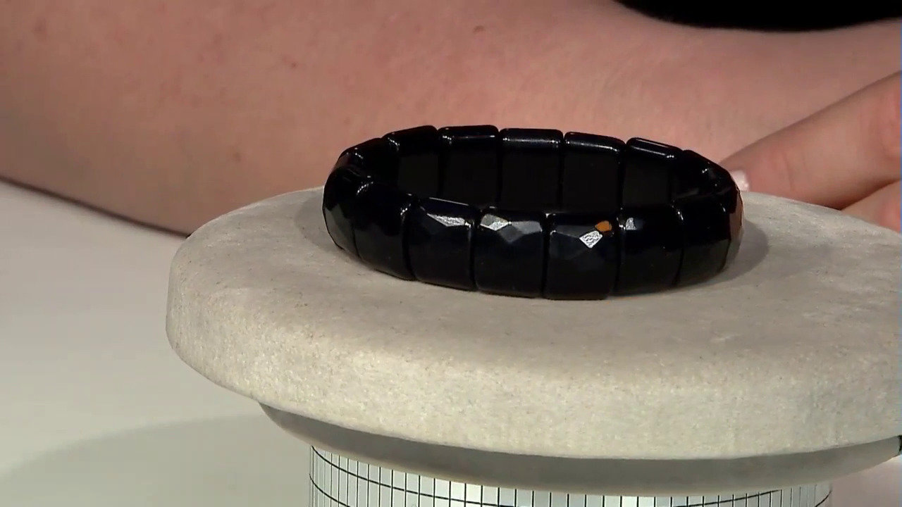 Video Armband met obsidiaanstenen