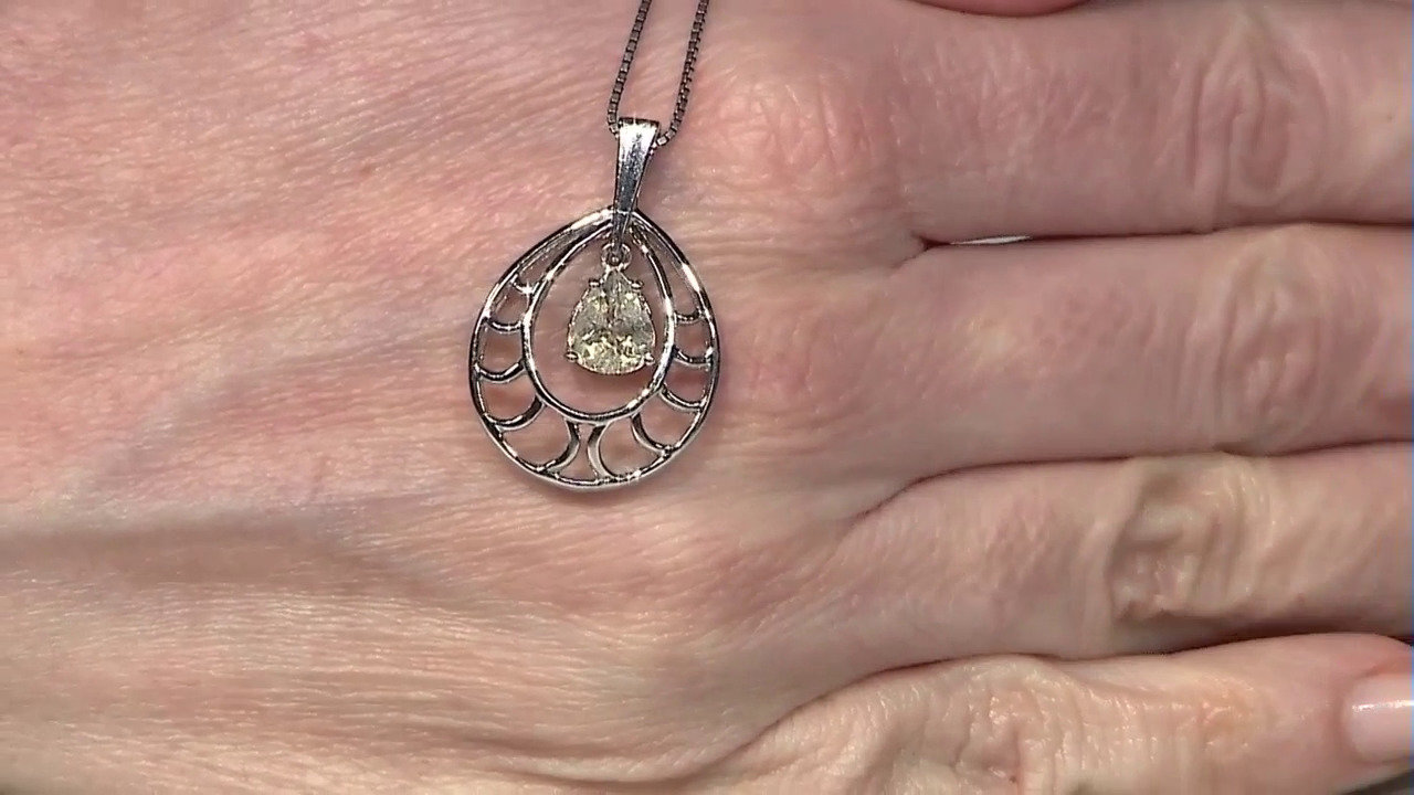 Video Cuprian Tourmaline Silver Pendant