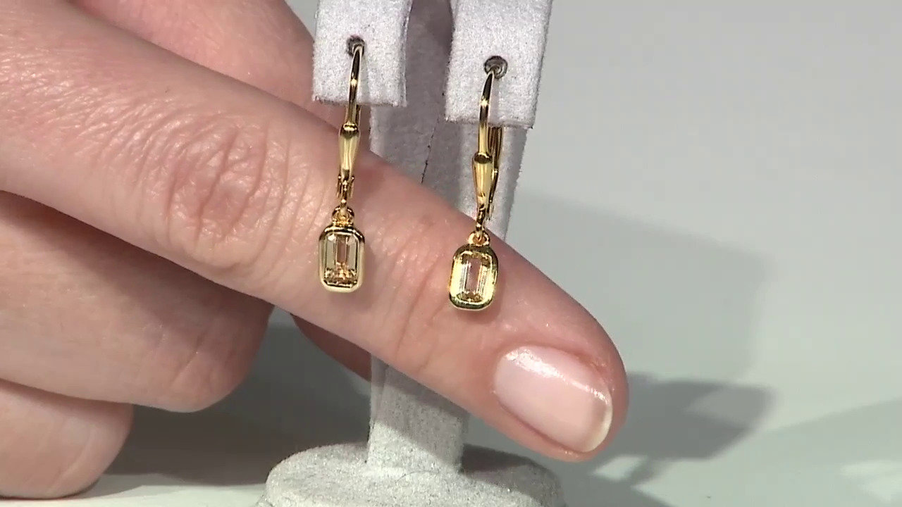 Video Imperial Topaz Silver Earrings