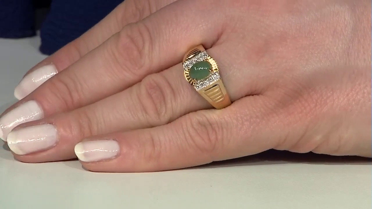 Video Imperial Chrysoprase Silver Ring