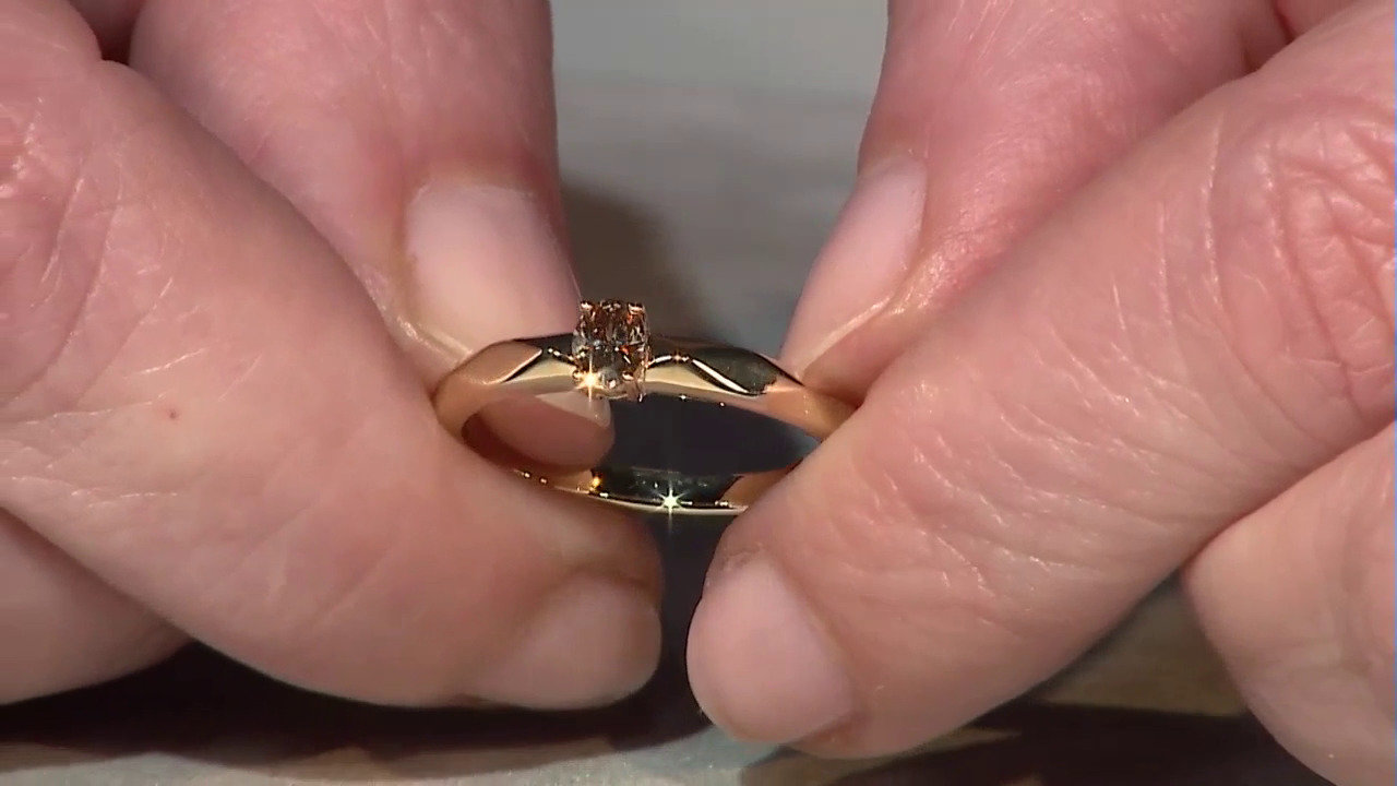 Video Anillo en oro con Diamante chocolate Argyle SI1 (Mark Tremonti)