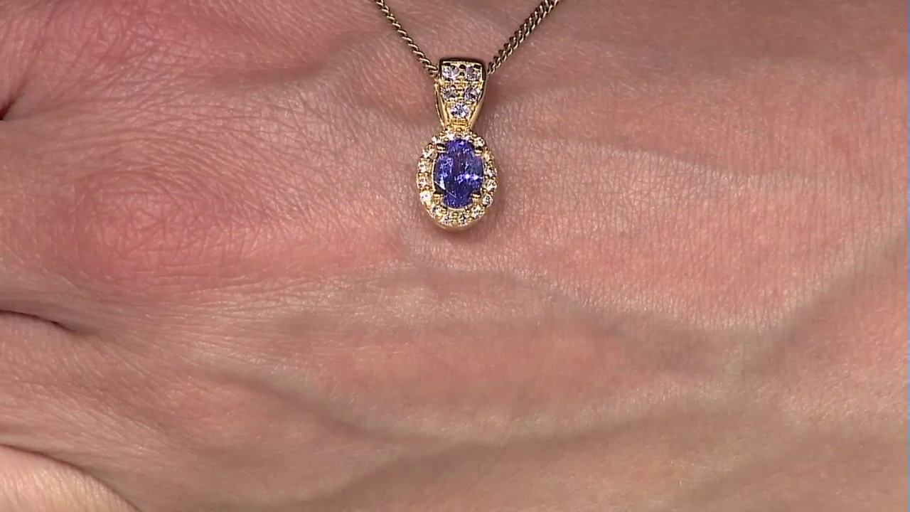 Video Tanzanite Silver Pendant