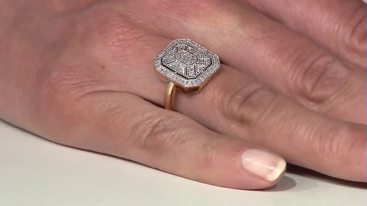 Video I3 (I) Diamond Silver Ring