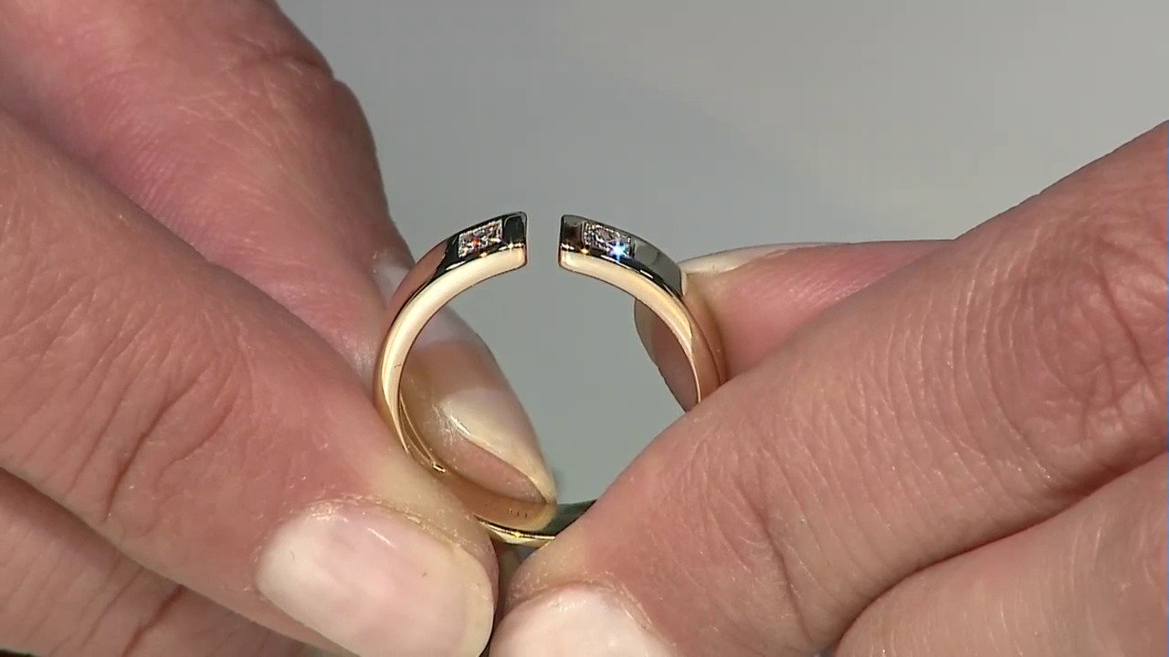 Video Gouden ring met Diamanten SI1 (G) (Annette)