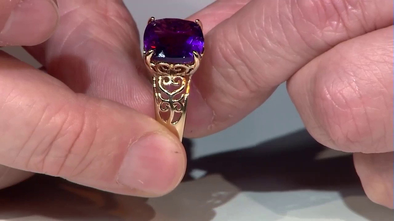 Video Moroccan Amethyst Silver Ring