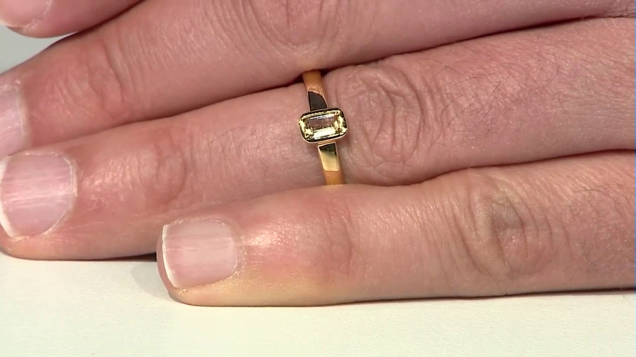 Video Zilveren ring met een keizerlijke-topaas