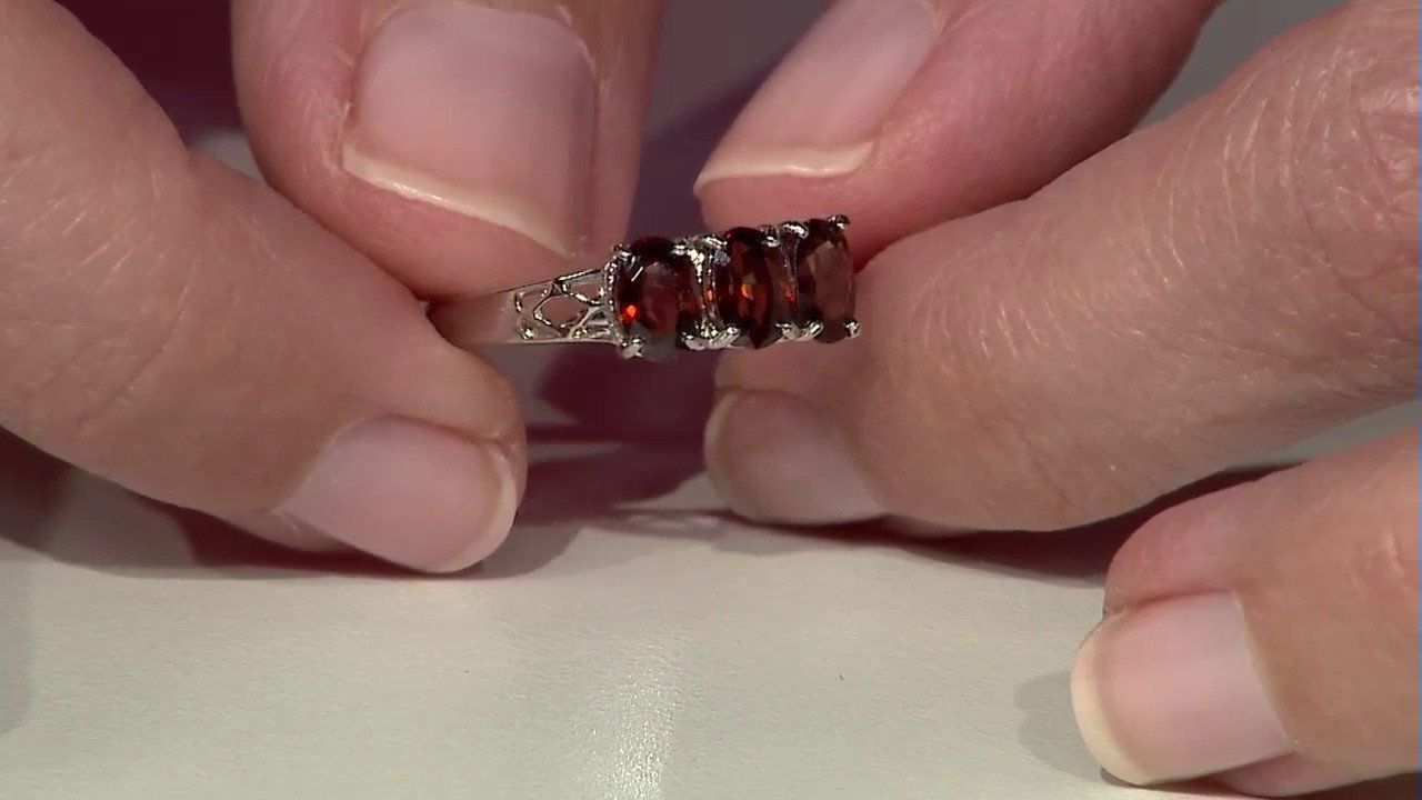 Video Zilveren ring met Chocolade zirkonen