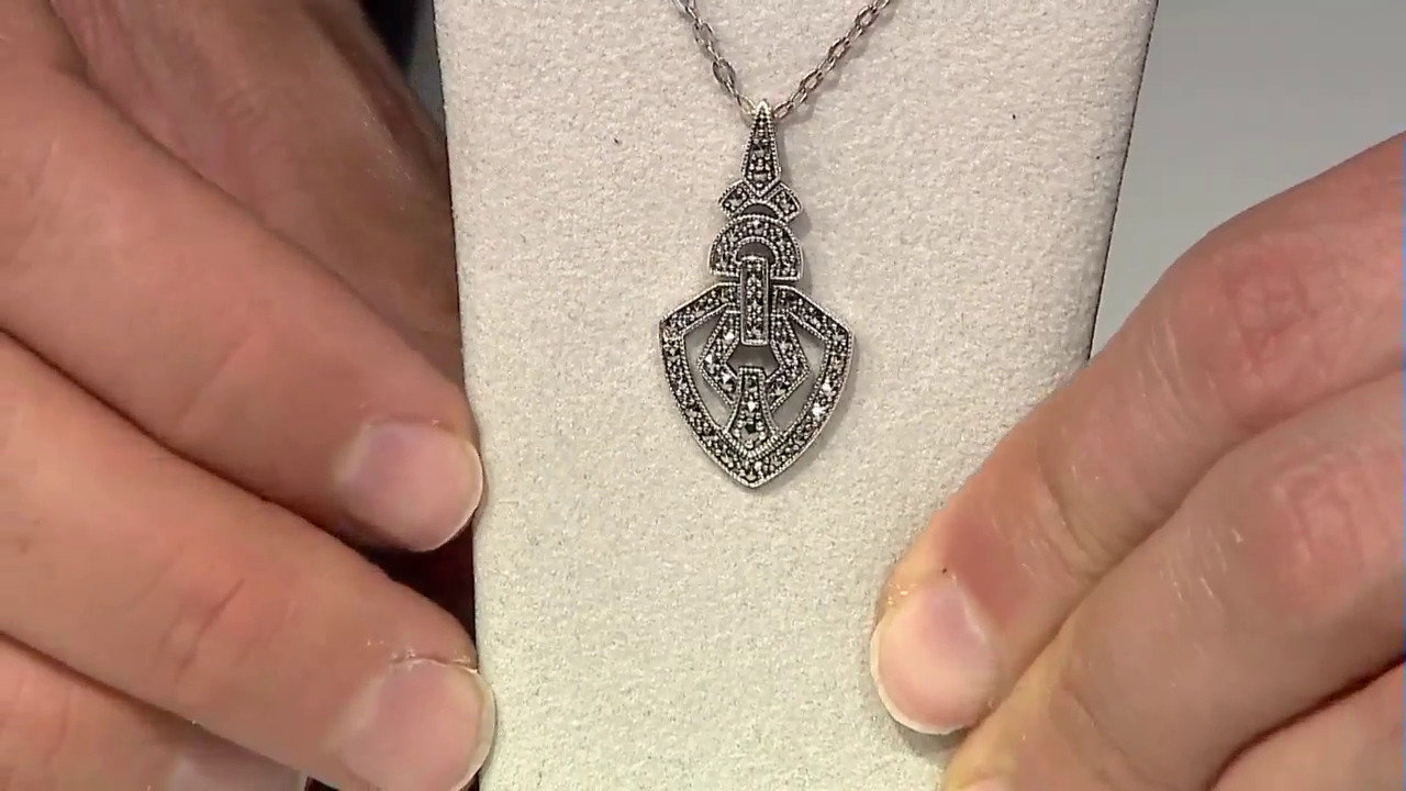 Video Marcasite Silver Pendant