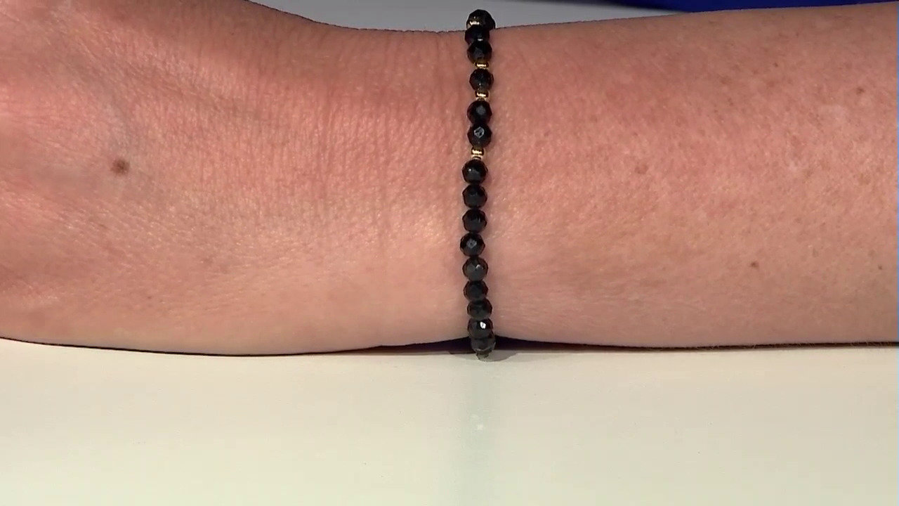 Video Black Tourmaline Silver Bracelet