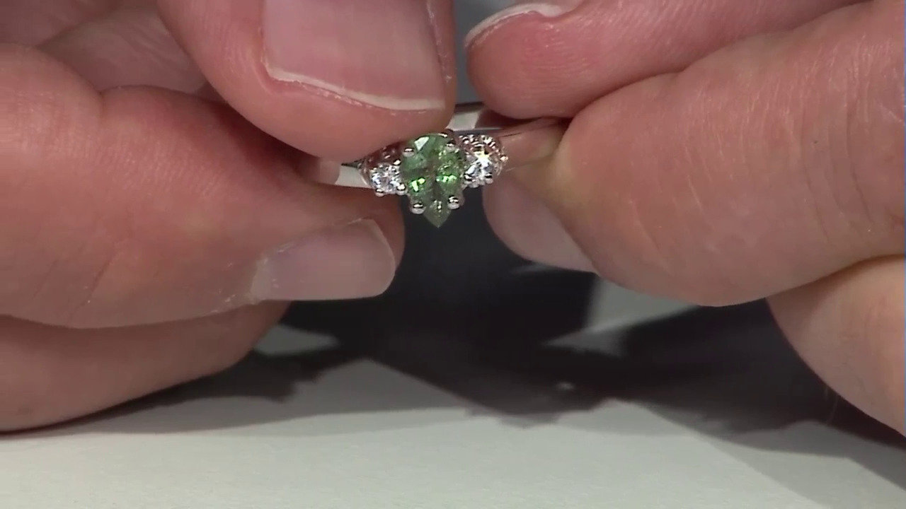 Video Paraiba Tourmaline Silver Ring