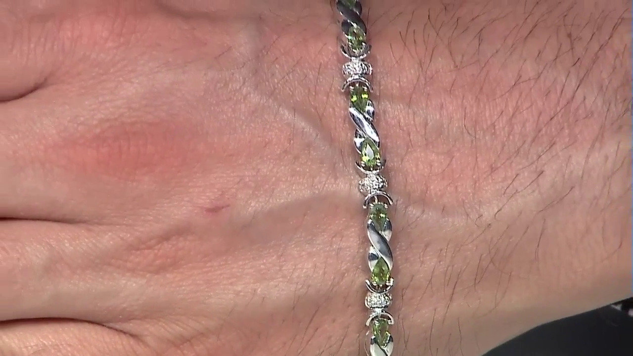 Video Zilveren armband met Paraiba toermalijnen