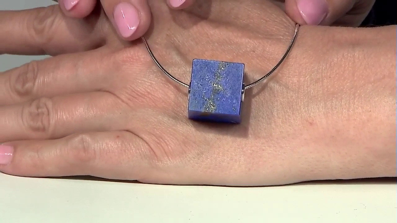 Video Lapis Lazuli Silver Pendant (MONOSONO COLLECTION)