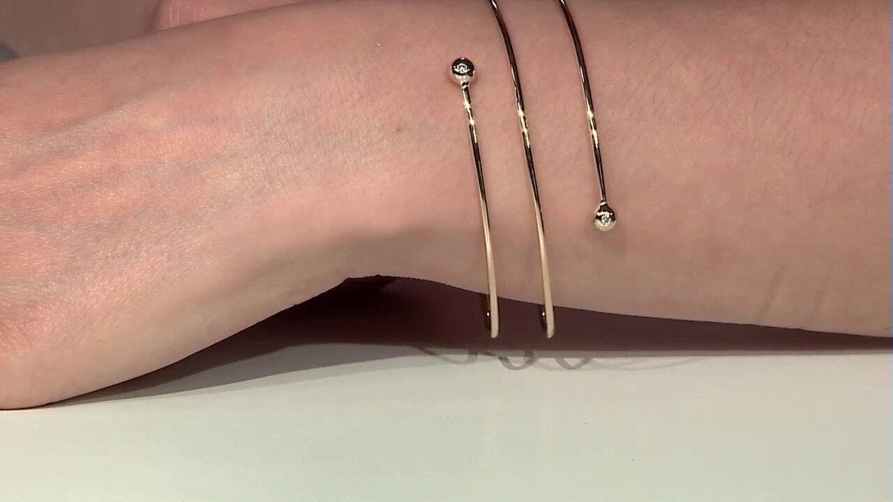 Video Gouden armband met Diamanten SI1 (G) (Annette)