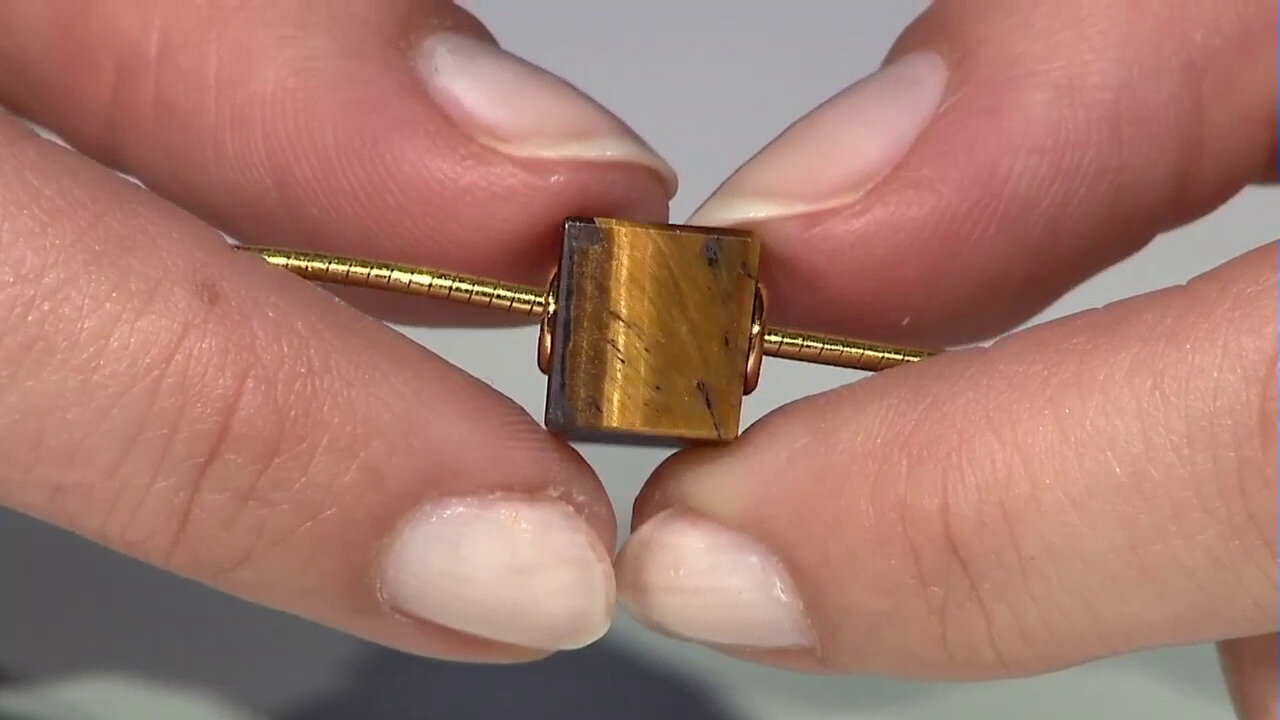 Video Tiger´s Eye Silver Pendant (MONOSONO COLLECTION)