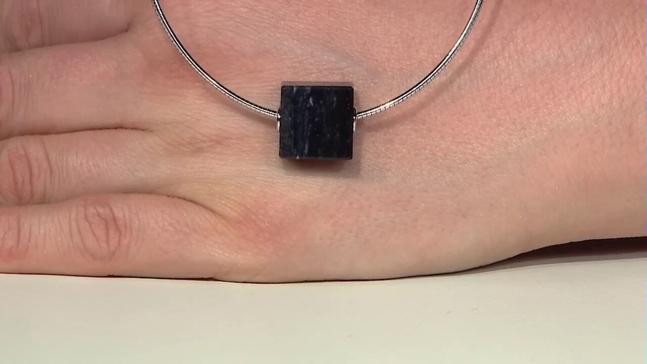 Video Zilveren hanger met een zwarte onyx (MONOSONO COLLECTION)